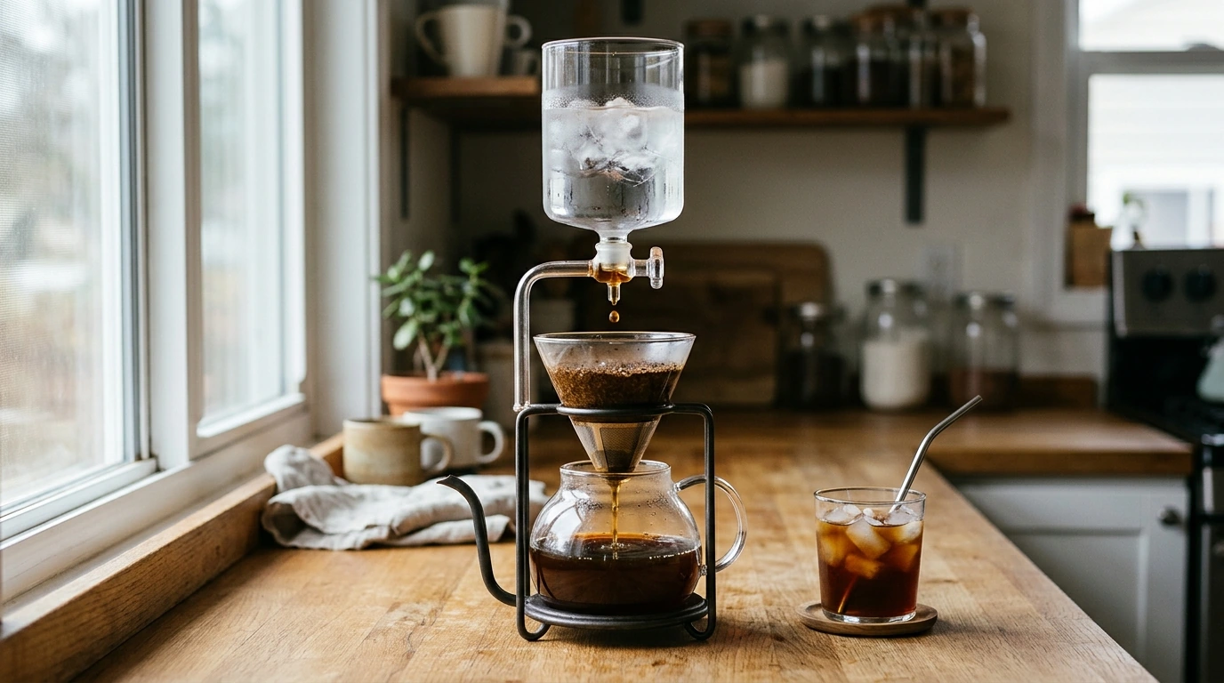 Glass Ice Drip Brewer Set for Cold Coffee & Tea