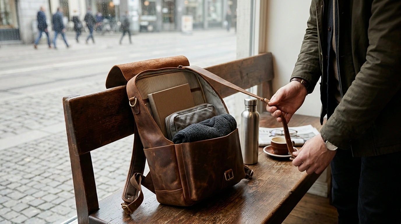 Retro Leather Backpack Guide: Organize, Carry, Care