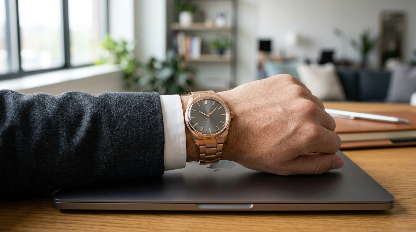 Rose Gold Automatic Men’s Watch: 40mm Sapphire Upgrade
