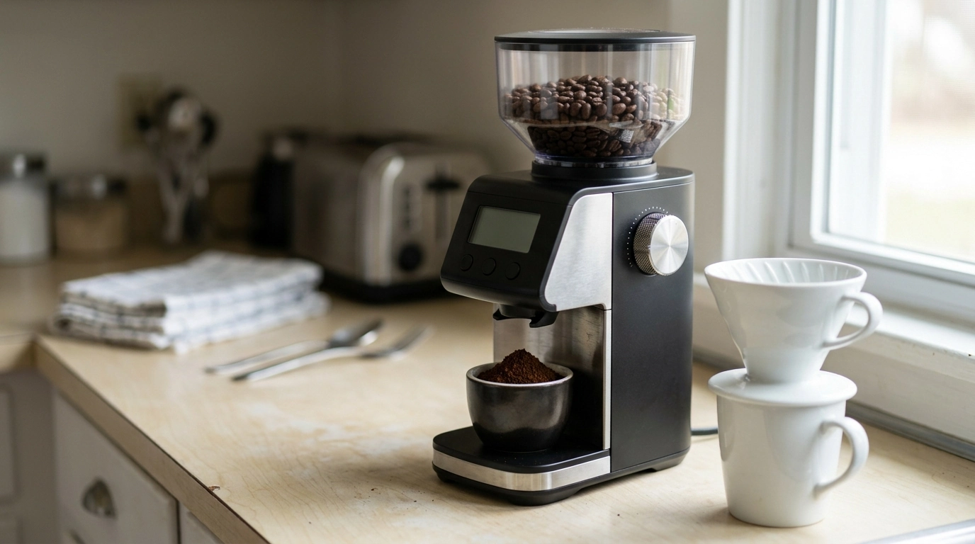 30-Setting Conical Burr Coffee Grinder With LCD Timer