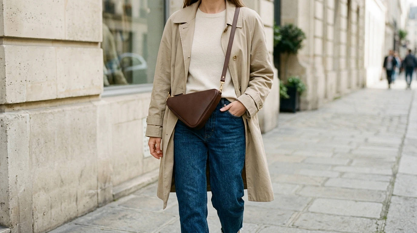 Triangle Leather Crossbody Bag: Styling, Fit & Care