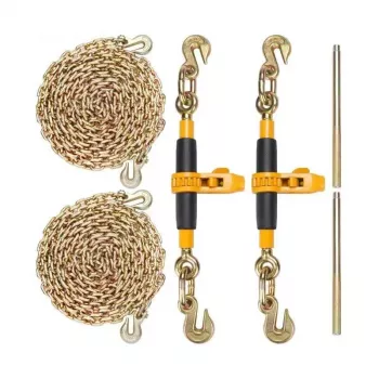 Heavy-Duty Ratchet Chain Binder Set: Safer Tightening