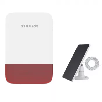 120dB Wireless Siren: Indoor/Outdoor, Battery + Solar