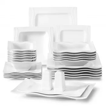 28-Piece Square Porcelain Dinnerware Set Buying Guide